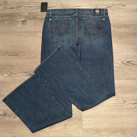 Rock & Republic Kasandra Bootcut Blue Jeans Women's Size 32 New With Tags - Picture 6 of 9